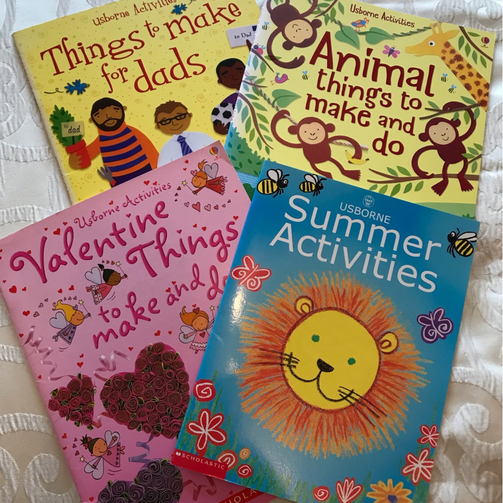 USBORNE  4 Activity Book Lot